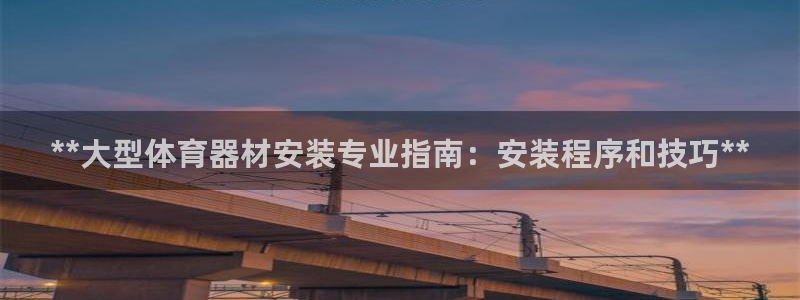 极悦平台下载安装：**大型体育器材安装专业指南：安装