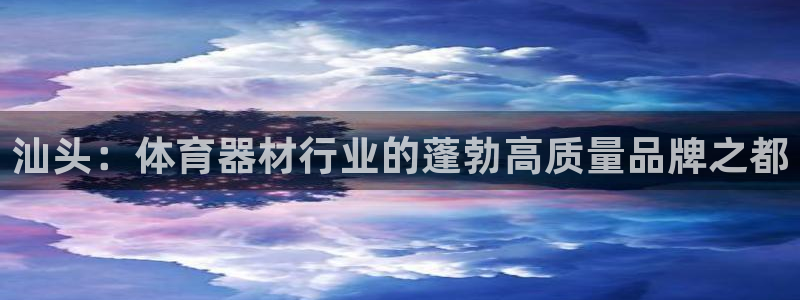 极悦平台app二维码怎么弄出来：汕头：体育器材行业的