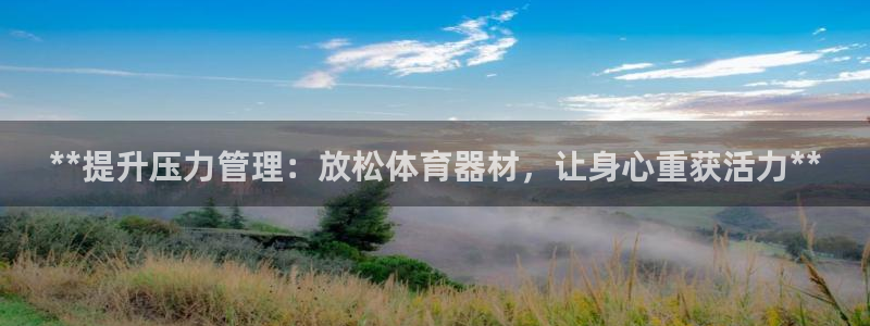 极悦娱乐官网下载安装：**提升压力管理：放松体育器材