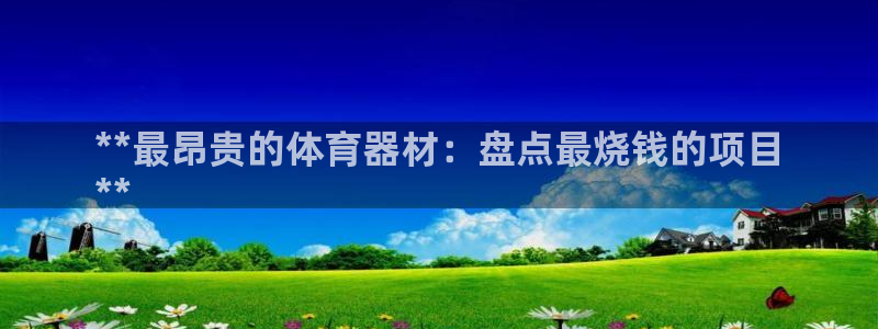 极悦平台代理怎么做：**最昂贵的体育器材：盘点最烧钱