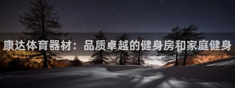极悦娱乐官网入口网站：康达体育器材：品质卓越的健身房
