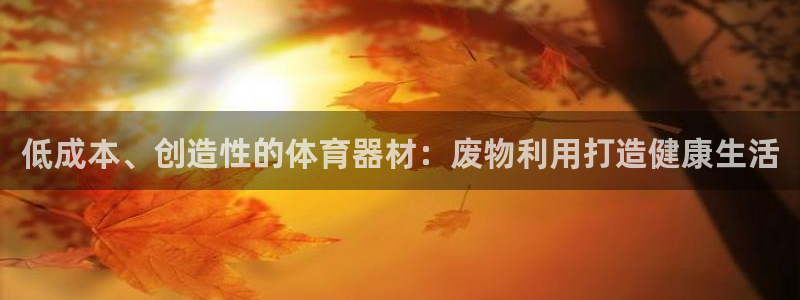 极悦注册：低成本、创造性的体育器材：废物利用打造健康