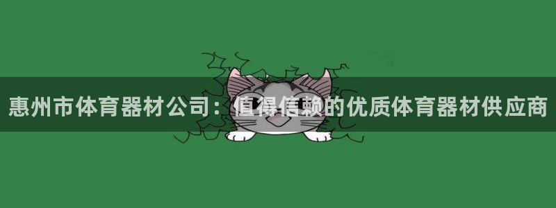 极悦平台注册用户名格式是什么：惠州市体育器材公司：值得信赖的